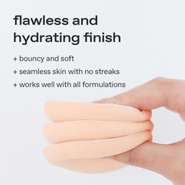 Esponja de nube: esponja de maquillaje de felpa con estuche de viaje, más grande y más suave para una aplicación uniforme e impecable, 3 piezas, 0,13 libras