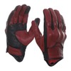 Harssidanzar Men's Full Finger Goatskin Leather Touchscreen Motorcycle Gloves GM028E,