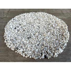 White Howlite Chips – Natural Mini White Howlite Stones, Crushed Undrilled White Howlite, Semi-Tumbled Genuine White Howlite (1/2 lb)
