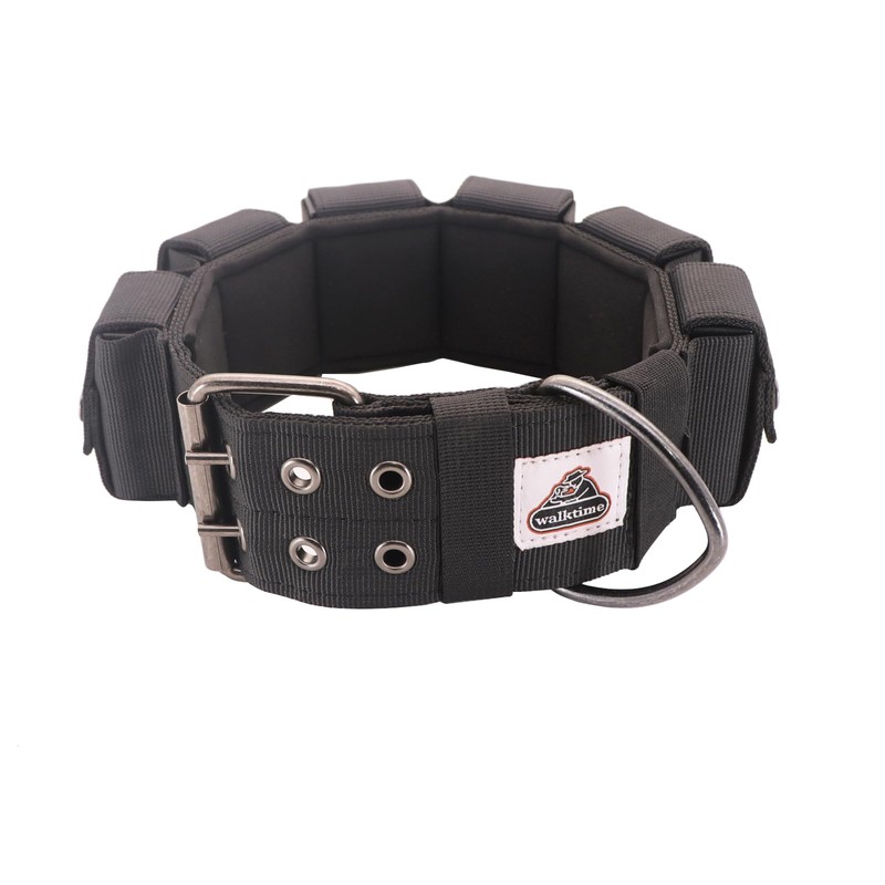 Walktime Tactical Weighted Dog Collar - Weights for Training &