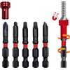 BIG RED BHT-5MTIB01R-4 Torin Hex Shank Screwdriver Bits, Magnetic Torsion