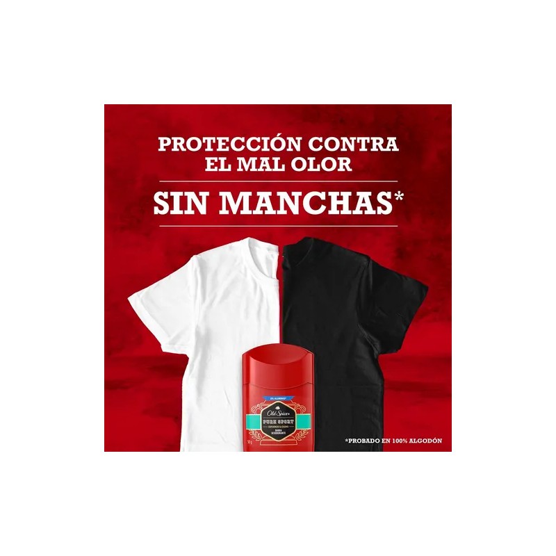 Desodorante Old Spice Pure Sport Barra, 50 G