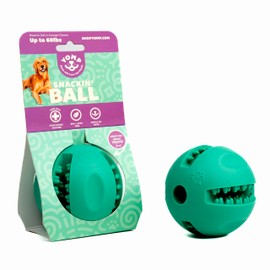 Yomp Snackin' Ball Dog Toy - Interactive Treat Dispenser Designed for Safe Pet Play, Made from Textured & Non-Toxic Silicone - for Soft and Medium Chewers