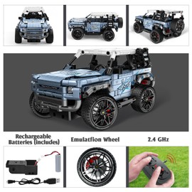 Own1one Technic Off-Road Car Building Toys, 2 in 1 Stem Remote Control Building Kit, Technique Race Car Building Set for Kids, Vehicle Construction Toys Gift for Boys Age 6+ (503 PCS)