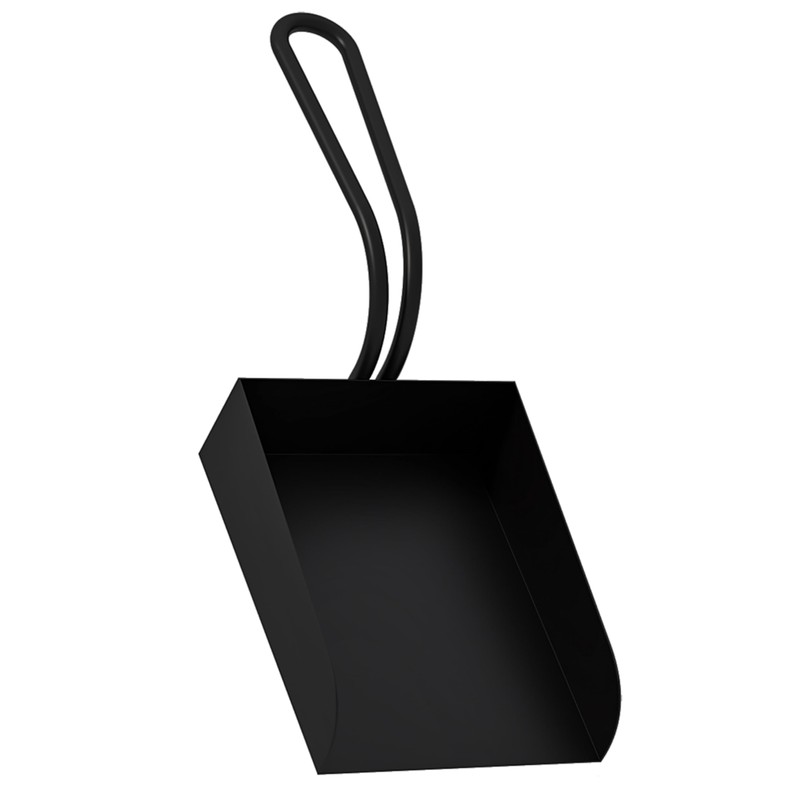Kingson Black Fireplace Shovel – 25x10cm – Log Burner Accessory