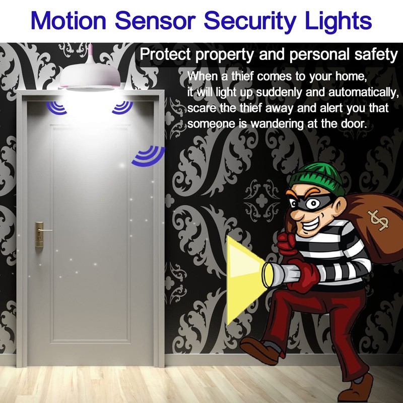 Radar Motion Sensor Outdoor Flood Light Bulbs, Dusk to Dawn