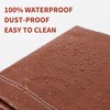 TARPAL 5x5 Feet(2pack) Small tarp with Drawstring Tarp Waterproof Brown