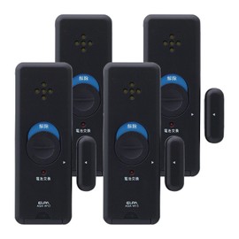 ELPA ASA-W13-N4P(DB) Window Alarm, Impact + Open Detection Type (Double Detection Type), 4P, Dark Brown