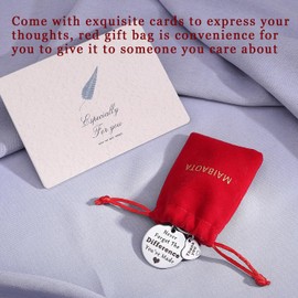 MAIBAOTA Thank You Keychain, Stainless Steel Keychain for Women Mom, Appreciation Gift for Coworkers, Friends, Teachers, Birthday Keychain