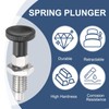 PATIKIL Push Fit Ball Nose Spring Plunger, 2 Pcs M6x1
