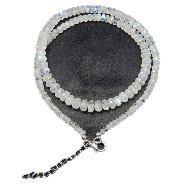 Myhealingworld - Collar de abalorio de piedras preciosas de 18