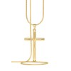 MyGold Men's Cross Pendant Gold 375/585/750 Real Yellow Gold (9/14/18