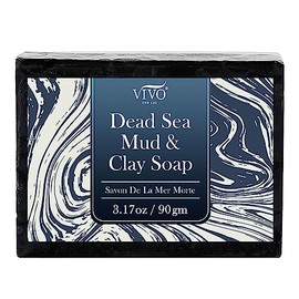 Dead Sea Mud Soap, For Bath & Body with Dead Sea Mud from Israel by Vivo Per Lei -Infuses Skin with Dead Sea Minerals | Pure & Genuine - Satisfaction Guaranteed by Vivo Per Lei