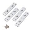 4 Sets Bed Rail Brackets Bed Frame Hardware for Connecting