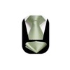 HISDERN Men's Tie Wedding Checked Ties Handkerchief Flowers Elegant Classic