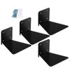 Floating bookshelves Iron floating bookshelves Invisible wall-mounted bookshelves Multi-purpose ledges