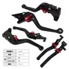 K111 Black (Red) Kawasaki Brake Clutch Short Levers with 6
