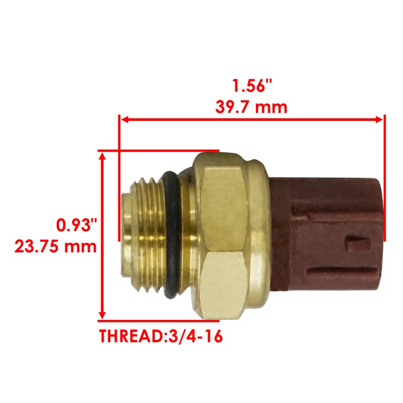 Caltric Fan Thermo Sensor Switch For Yamaha YFM400 Kodiak 400