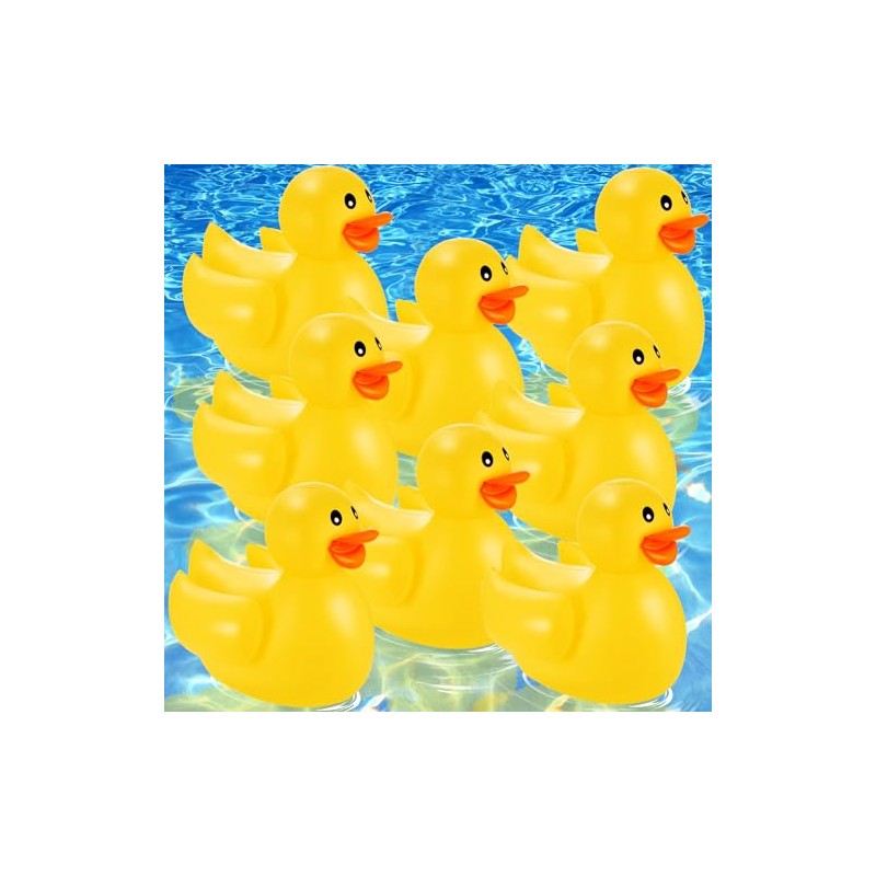 Hungdao 8 Pack Inflatable Ducks 16 Inch Large Inflatable Pool