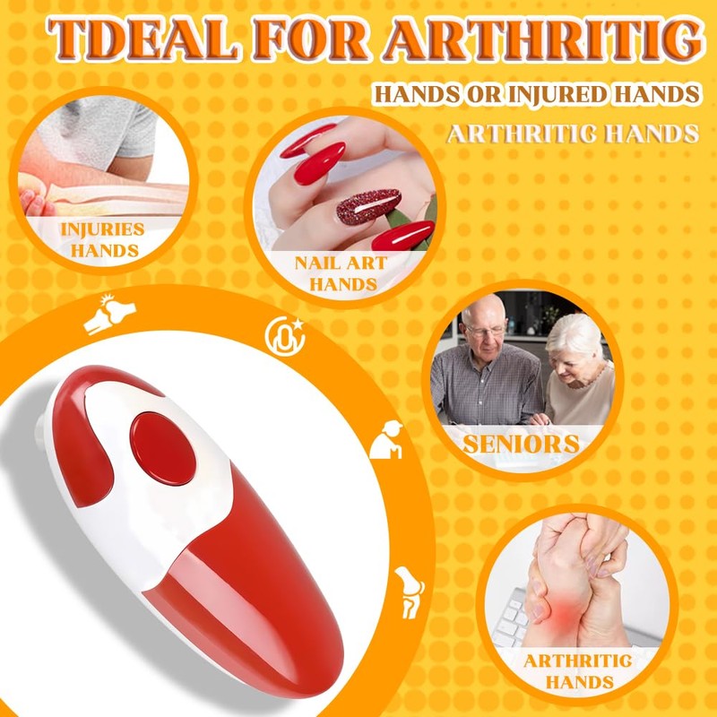 Electric Can Opener, Electric Tin Openers Hand Free, for Arthritis