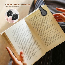 XYOFUN 3Pcs Silicone Magnetic Bookmarks,Book Marker Clip,Double Sided Magnet Book Page Markup Holder,Reading Accessories for Men Women Bookworm Book Lovers Reader Writer Gift(Black, Off-White, Red)