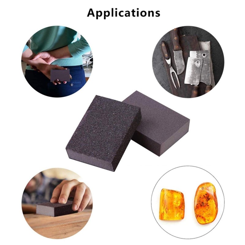 STEBRUAM 5 Pieces Sanding Sponges,Coarse and Fine Sanding Blocks -60/80/100/120/240