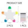 TYGFRT 2 Five-Pointed Star Highlighter Pens, 100 Index Stickers, Five-Pointed