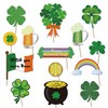 HOWAF St Patrick's Day Photo Booth Props Glasses Masks Hat