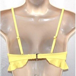 Xhilaration yellow bikini top girls size S(0-2) NWT nylon, spandex, polyester