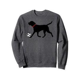 Labrador Retriever Sweatshirt Play Soccer Black Lab Soccer