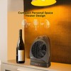 Comfort Zone Oscillating Space Heater with Adjustable Thermostat, Desktop, Fan-Forced,