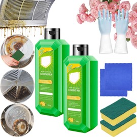 Imgjsx Powerful Multifunctional Concentrated Cleansing Lotion, Cleaning Milk House Cleaner, Powerful Multifunctional Cleaner - 300g Kitchenware Cleaning Solution, For Kitchen to Heavy Oil Stains (2*Sets)