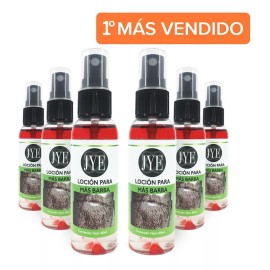 JYE 6 Frascos Locion Balsamo Mas Barba Bergamota 6 Meses