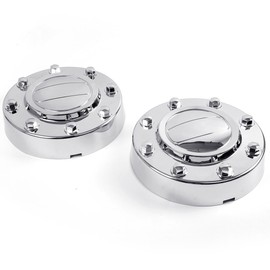 GRAND ORANGE Front Alcoa Alloy Wheel Center Caps 1-TON Dually Compatible with Dodge RAM 3500 2011-2016 2012 2013 2014 2015