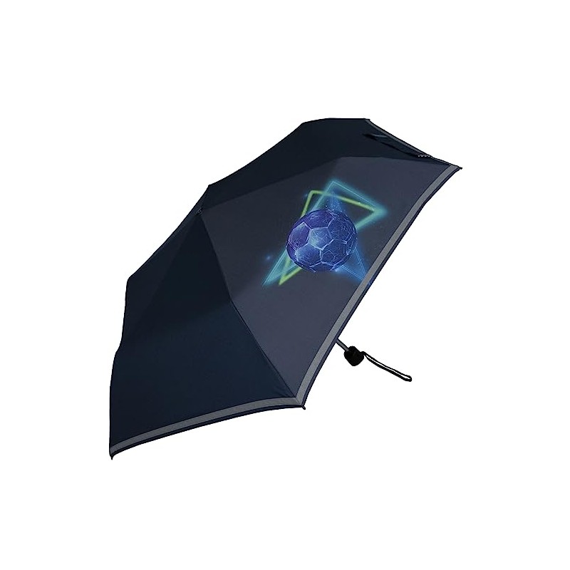 Knirps children's compact umbrella with reflective trim., Sporty