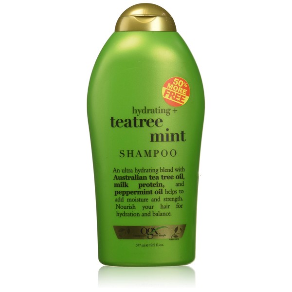 (OGX) Organix Shampoo Tea Tree Mint 19.5oz Bonus Hydrating