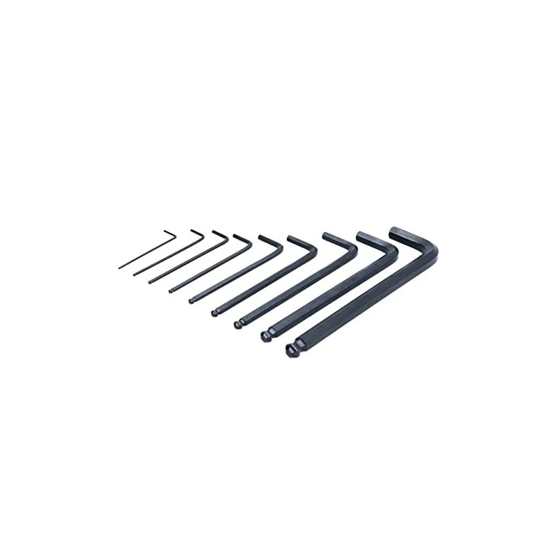 Makita B-65894 9 Piece Hex Key Wrench Set Black