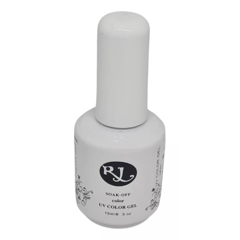 Rj Gel Semipermanente De 3 Pasos Color Negro 15ml