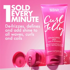 Umberto Giannini Umberto Giannini Curl Jelly Scrunching Jelly 7 fl Oz - Frizz Solution Defining Hair Gel for 2a-4c Curly, Wavy, Coily Hair - Vegan & Cruelty-Free