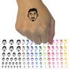 Human Male Character Face Temporary Tattoo Water Resistant Fake Body