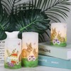 Eldnacele Easter Bunny Flameless Flickering Candles with 6H Timer Battery