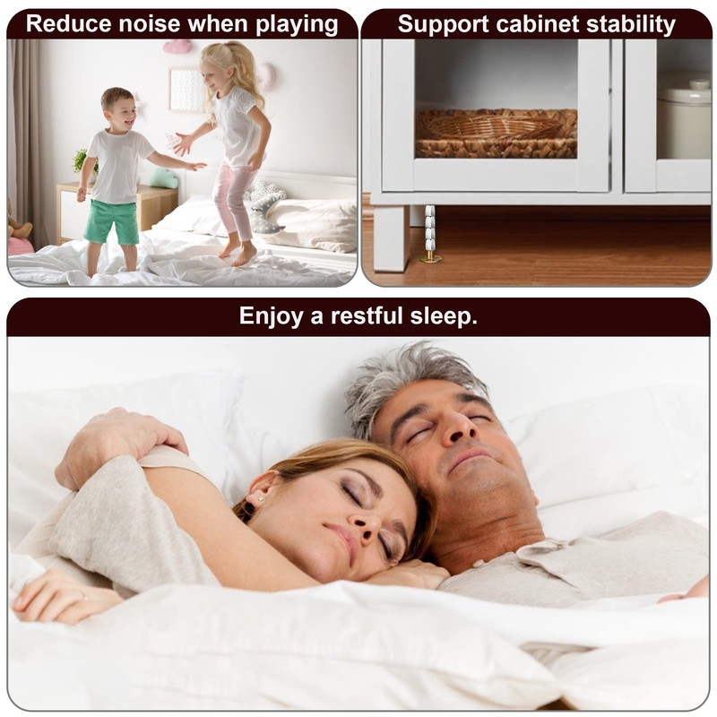 Krisler Adjustable Threaded Bed Frame Anti-Shake Tool for Bed, Headboard