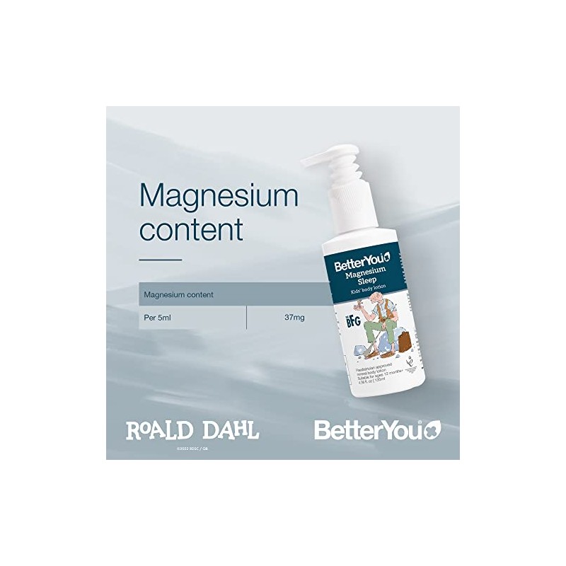 BetterYou Natural Magnesium Sleep Lotion Junior 135ml