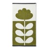 Orla Kiely Cut Stem Bathroom Towel Moss & Charcoal 100%