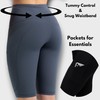CompressionZ Women's Compression High Waisted Biker Shorts, Tummy Control for