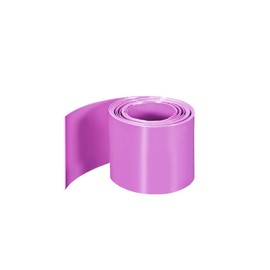 sourcing map PVC Heat Shrink Tube 43mm Flat Width Wrap for Single5 Meter Pink