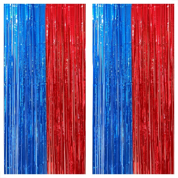 KatchOn, Red and Blue Streamers, Pack of 2 - Xtralarge,