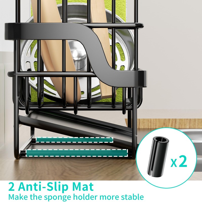 HapiRm Sponge Holder for Kitchen Sink - Sink Tidy Caddy