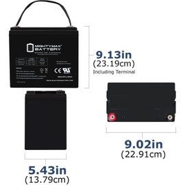 Mighty Max Battery 12V 55AH Internal Thread Battery for Simplex 112136 Fire Alarm