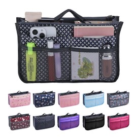 JJ PRIME - Bag Organiser Handbag | Handbag Organiser Bag Organiser Bags Organiser | Bag Organiser Shopper Organiser | Bag Organiser Small (Diamond)